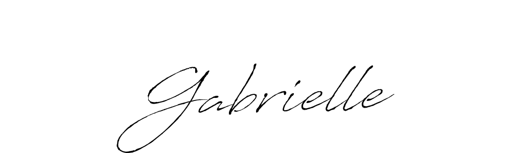 How to make  Gabrielle signature? Antro_Vectra is a professional autograph style. Create handwritten signature for  Gabrielle name.  Gabrielle signature style 6 images and pictures png