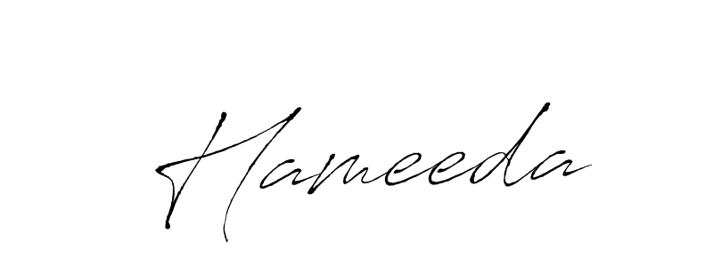 Design your own signature with our free online signature maker. With this signature software, you can create a handwritten (Antro_Vectra) signature for name  Hameeda.  Hameeda signature style 6 images and pictures png