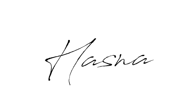 Design your own signature with our free online signature maker. With this signature software, you can create a handwritten (Antro_Vectra) signature for name  Hasna.  Hasna signature style 6 images and pictures png