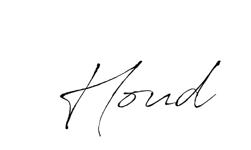 Antro_Vectra is a professional signature style that is perfect for those who want to add a touch of class to their signature. It is also a great choice for those who want to make their signature more unique. Get  Houd name to fancy signature for free.  Houd signature style 6 images and pictures png