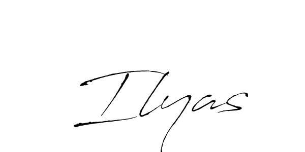 How to make  Ilyas signature? Antro_Vectra is a professional autograph style. Create handwritten signature for  Ilyas name.  Ilyas signature style 6 images and pictures png