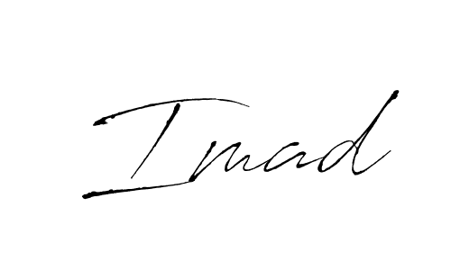 It looks lik you need a new signature style for name  Imad. Design unique handwritten (Antro_Vectra) signature with our free signature maker in just a few clicks.  Imad signature style 6 images and pictures png