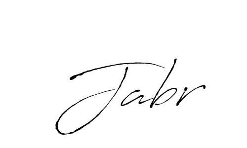 Design your own signature with our free online signature maker. With this signature software, you can create a handwritten (Antro_Vectra) signature for name  Jabr.  Jabr signature style 6 images and pictures png