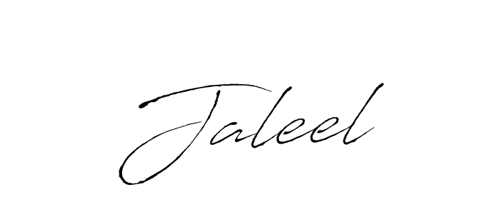 How to make  Jaleel name signature. Use Antro_Vectra style for creating short signs online. This is the latest handwritten sign.  Jaleel signature style 6 images and pictures png