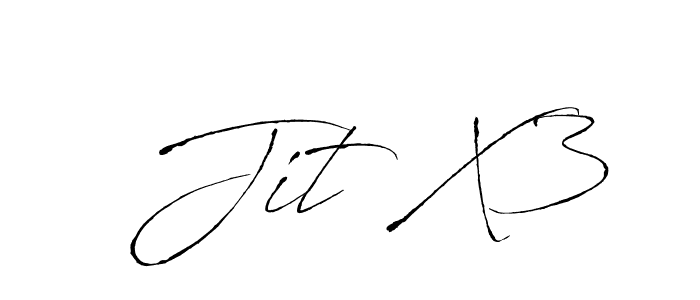 Use a signature maker to create a handwritten signature online. With this signature software, you can design (Antro_Vectra) your own signature for name  Jit X3.  Jit X3 signature style 6 images and pictures png
