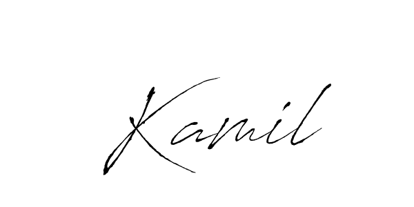 Also we have  Kamil name is the best signature style. Create professional handwritten signature collection using Antro_Vectra autograph style.  Kamil signature style 6 images and pictures png