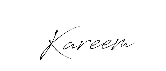 Antro_Vectra is a professional signature style that is perfect for those who want to add a touch of class to their signature. It is also a great choice for those who want to make their signature more unique. Get  Kareem name to fancy signature for free.  Kareem signature style 6 images and pictures png