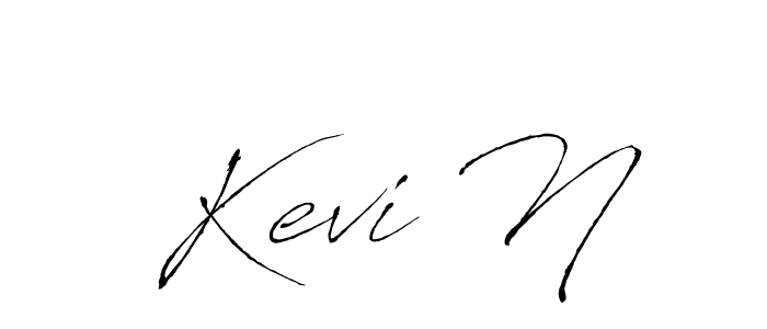 Make a beautiful signature design for name  Kevi N. With this signature (Antro_Vectra) style, you can create a handwritten signature for free.  Kevi N signature style 6 images and pictures png