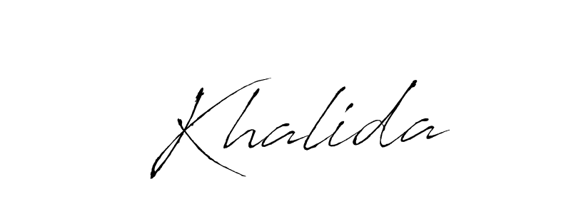 How to Draw  Khalida signature style? Antro_Vectra is a latest design signature styles for name  Khalida.  Khalida signature style 6 images and pictures png