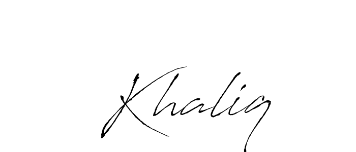 Also we have  Khaliq name is the best signature style. Create professional handwritten signature collection using Antro_Vectra autograph style.  Khaliq signature style 6 images and pictures png