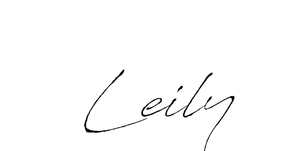 Create a beautiful signature design for name  Leily. With this signature (Antro_Vectra) fonts, you can make a handwritten signature for free.  Leily signature style 6 images and pictures png