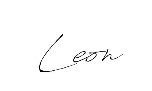 Also we have  Leon name is the best signature style. Create professional handwritten signature collection using Antro_Vectra autograph style.  Leon signature style 6 images and pictures png