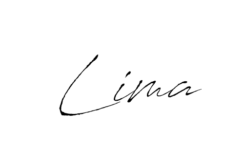 Antro_Vectra is a professional signature style that is perfect for those who want to add a touch of class to their signature. It is also a great choice for those who want to make their signature more unique. Get  Lima name to fancy signature for free.  Lima signature style 6 images and pictures png