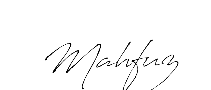 How to make  Mahfuz name signature. Use Antro_Vectra style for creating short signs online. This is the latest handwritten sign.  Mahfuz signature style 6 images and pictures png