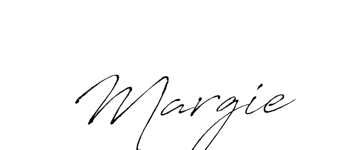 Make a beautiful signature design for name  Margie. With this signature (Antro_Vectra) style, you can create a handwritten signature for free.  Margie signature style 6 images and pictures png