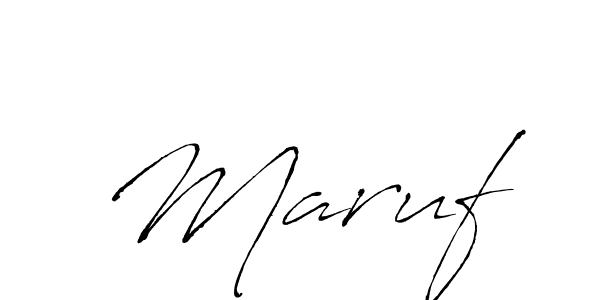 Create a beautiful signature design for name  Maruf. With this signature (Antro_Vectra) fonts, you can make a handwritten signature for free.  Maruf signature style 6 images and pictures png