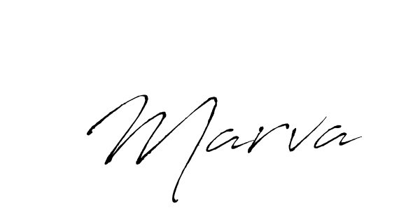 Antro_Vectra is a professional signature style that is perfect for those who want to add a touch of class to their signature. It is also a great choice for those who want to make their signature more unique. Get  Marva name to fancy signature for free.  Marva signature style 6 images and pictures png