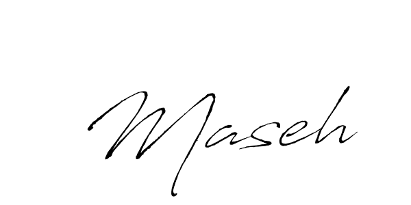 Design your own signature with our free online signature maker. With this signature software, you can create a handwritten (Antro_Vectra) signature for name  Maseh.  Maseh signature style 6 images and pictures png
