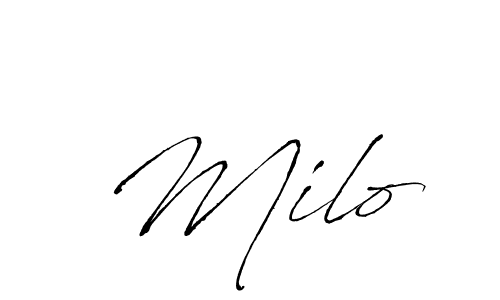 Make a short  Milo signature style. Manage your documents anywhere anytime using Antro_Vectra. Create and add eSignatures, submit forms, share and send files easily.  Milo signature style 6 images and pictures png