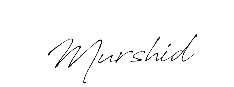How to make  Murshid name signature. Use Antro_Vectra style for creating short signs online. This is the latest handwritten sign.  Murshid signature style 6 images and pictures png