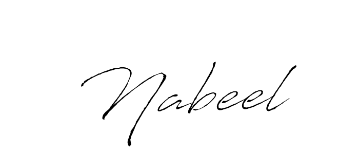 Also we have  Nabeel name is the best signature style. Create professional handwritten signature collection using Antro_Vectra autograph style.  Nabeel signature style 6 images and pictures png