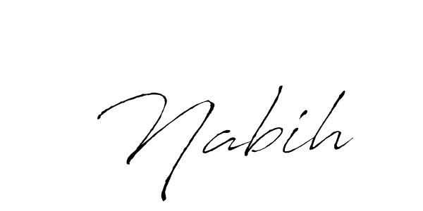 if you are searching for the best signature style for your name  Nabih. so please give up your signature search. here we have designed multiple signature styles  using Antro_Vectra.  Nabih signature style 6 images and pictures png