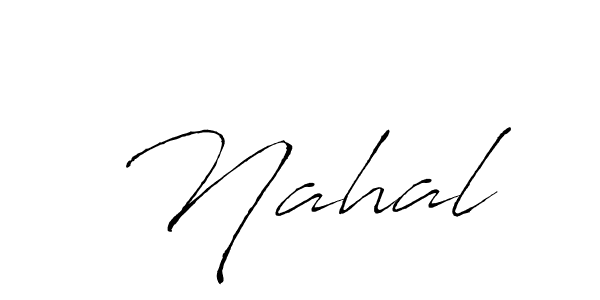 Design your own signature with our free online signature maker. With this signature software, you can create a handwritten (Antro_Vectra) signature for name  Nahal.  Nahal signature style 6 images and pictures png