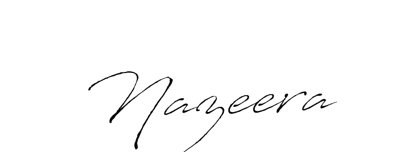 The best way (Antro_Vectra) to make a short signature is to pick only two or three words in your name. The name  Nazeera include a total of six letters. For converting this name.  Nazeera signature style 6 images and pictures png