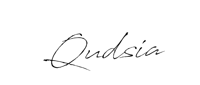 How to make  Qudsia signature? Antro_Vectra is a professional autograph style. Create handwritten signature for  Qudsia name.  Qudsia signature style 6 images and pictures png
