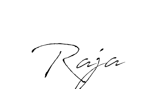 Create a beautiful signature design for name  Raja. With this signature (Antro_Vectra) fonts, you can make a handwritten signature for free.  Raja signature style 6 images and pictures png