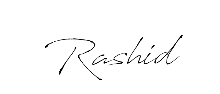 Create a beautiful signature design for name  Rashid. With this signature (Antro_Vectra) fonts, you can make a handwritten signature for free.  Rashid signature style 6 images and pictures png