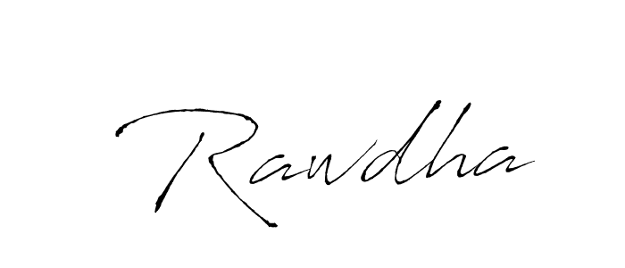 How to make  Rawdha signature? Antro_Vectra is a professional autograph style. Create handwritten signature for  Rawdha name.  Rawdha signature style 6 images and pictures png