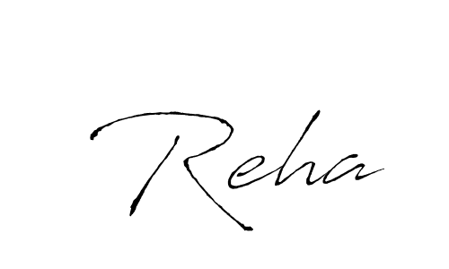 It looks lik you need a new signature style for name  Reha. Design unique handwritten (Antro_Vectra) signature with our free signature maker in just a few clicks.  Reha signature style 6 images and pictures png