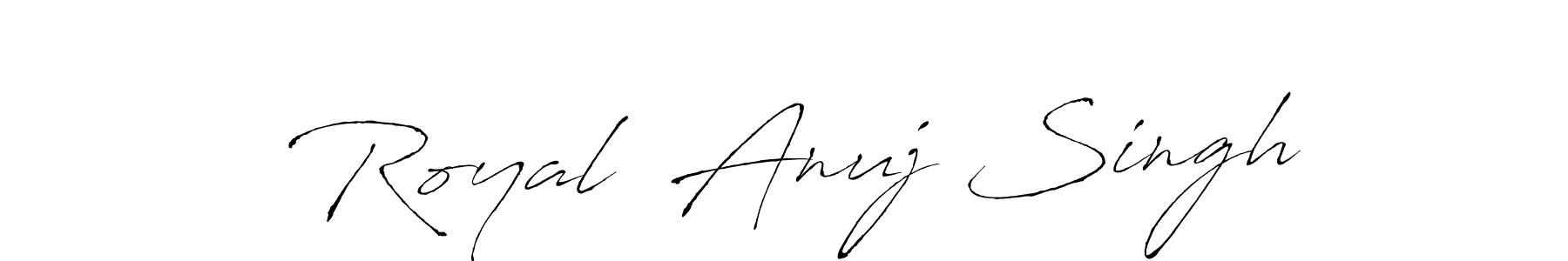 How to make  Royal  Anuj Singh signature? Antro_Vectra is a professional autograph style. Create handwritten signature for  Royal  Anuj Singh name.  Royal  Anuj Singh signature style 6 images and pictures png