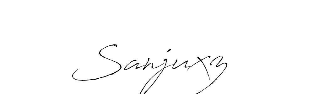 Make a beautiful signature design for name  Sanjuxz  . With this signature (Antro_Vectra) style, you can create a handwritten signature for free.  Sanjuxz   signature style 6 images and pictures png