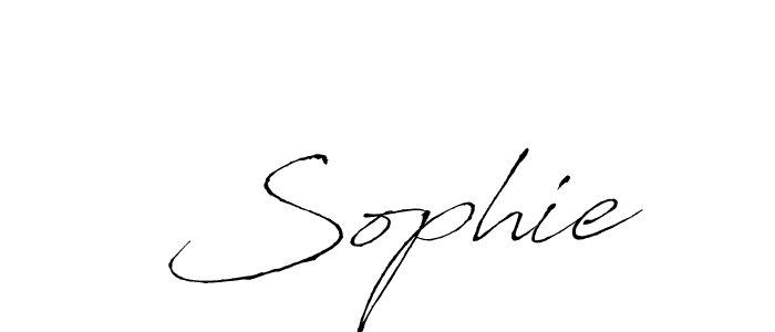 How to make  Sophie signature? Antro_Vectra is a professional autograph style. Create handwritten signature for  Sophie name.  Sophie signature style 6 images and pictures png
