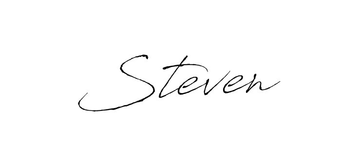Make a beautiful signature design for name  Steven. With this signature (Antro_Vectra) style, you can create a handwritten signature for free.  Steven signature style 6 images and pictures png