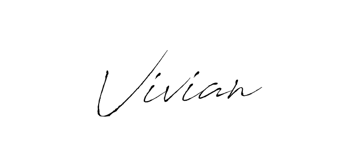 How to make  Vivian name signature. Use Antro_Vectra style for creating short signs online. This is the latest handwritten sign.  Vivian signature style 6 images and pictures png