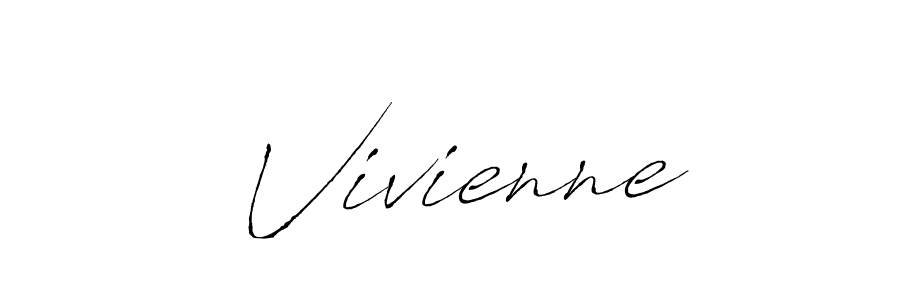 You should practise on your own different ways (Antro_Vectra) to write your name ( Vivienne) in signature. don't let someone else do it for you.  Vivienne signature style 6 images and pictures png