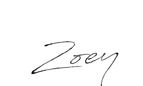 How to make  Zoey name signature. Use Antro_Vectra style for creating short signs online. This is the latest handwritten sign.  Zoey signature style 6 images and pictures png