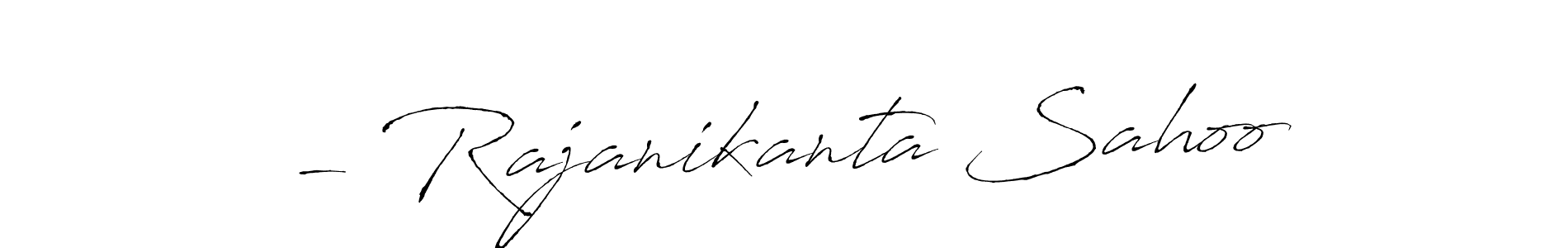 This is the best signature style for the - Rajanikanta Sahoo name. Also you like these signature font (Antro_Vectra). Mix name signature. - Rajanikanta Sahoo signature style 6 images and pictures png