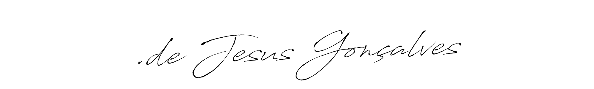 Make a beautiful signature design for name .de Jesus Gonçalves. Use this online signature maker to create a handwritten signature for free. .de Jesus Gonçalves signature style 6 images and pictures png