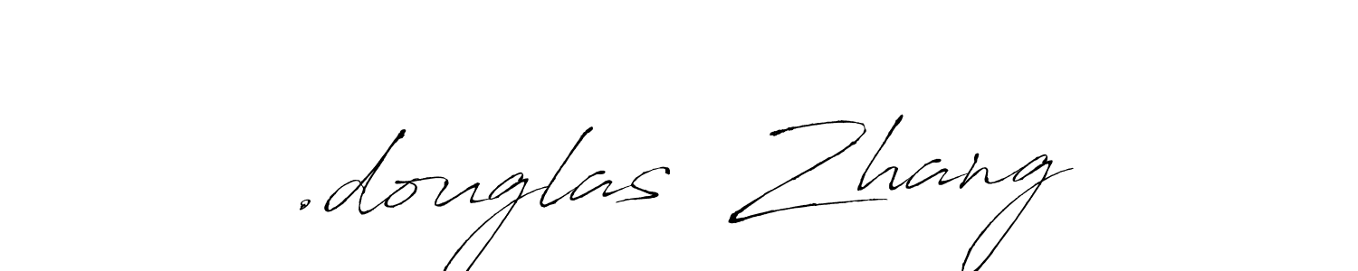 The best way (Antro_Vectra) to make a short signature is to pick only two or three words in your name. The name .douglas  Zhang include a total of six letters. For converting this name. .douglas  Zhang signature style 6 images and pictures png