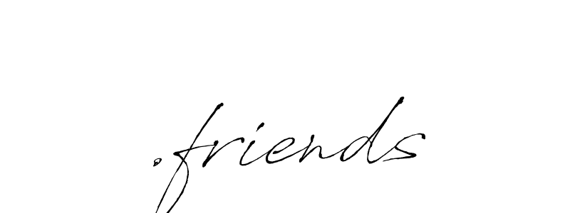 How to make .friends name signature. Use Antro_Vectra style for creating short signs online. This is the latest handwritten sign. .friends signature style 6 images and pictures png