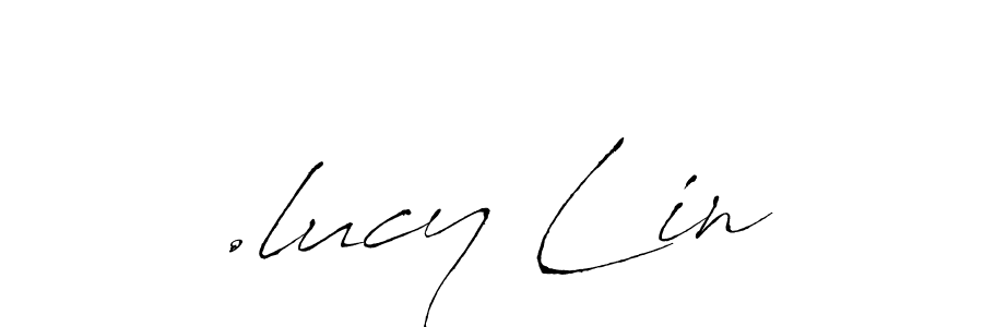 Make a beautiful signature design for name .lucy Lin. With this signature (Antro_Vectra) style, you can create a handwritten signature for free. .lucy Lin signature style 6 images and pictures png
