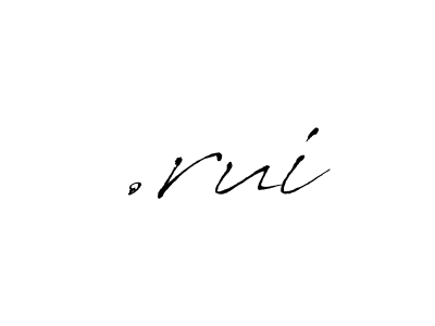 How to make .rui name signature. Use Antro_Vectra style for creating short signs online. This is the latest handwritten sign. .rui signature style 6 images and pictures png