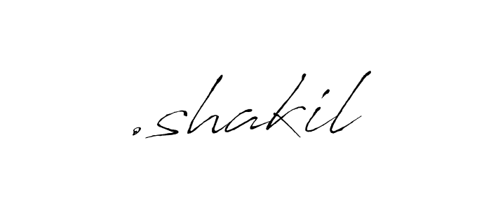 How to make .shakil name signature. Use Antro_Vectra style for creating short signs online. This is the latest handwritten sign. .shakil signature style 6 images and pictures png