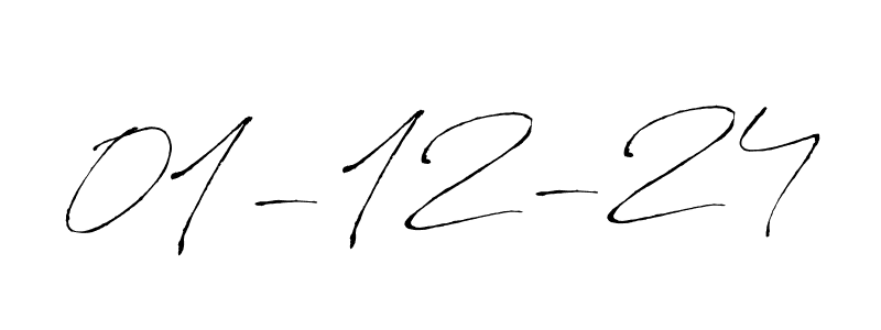 Make a beautiful signature design for name 01-12-24. With this signature (Antro_Vectra) style, you can create a handwritten signature for free. 01-12-24 signature style 6 images and pictures png