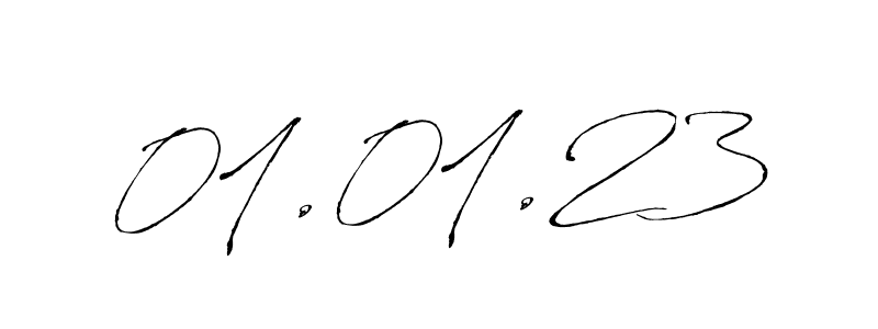 Design your own signature with our free online signature maker. With this signature software, you can create a handwritten (Antro_Vectra) signature for name 01.01.23. 01.01.23 signature style 6 images and pictures png