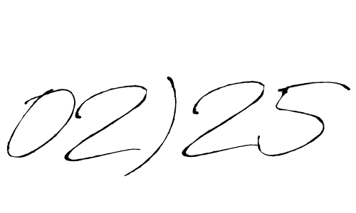 Antro_Vectra is a professional signature style that is perfect for those who want to add a touch of class to their signature. It is also a great choice for those who want to make their signature more unique. Get 02)25 name to fancy signature for free. 02)25 signature style 6 images and pictures png